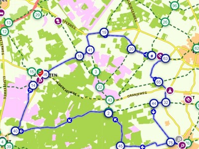 Fietsroute 40 km