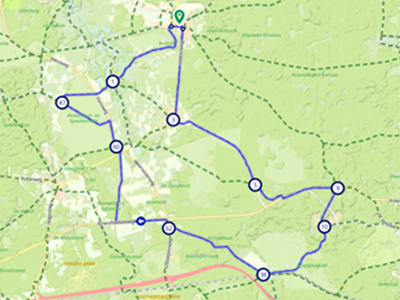 Fietsroute 50 km